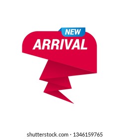 New Arrival sign banner - speech bubble,label,sticker 