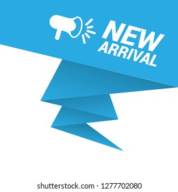 NEW ARRIVAL sign - speech bubble,sticker.tag.