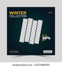 New arrival social media post template design for sale