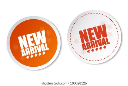 New arrival stickers