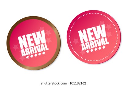 New arrival stickers