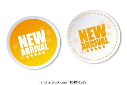 New arrival stickers