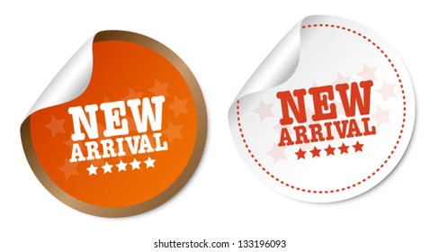 New arrival stickers