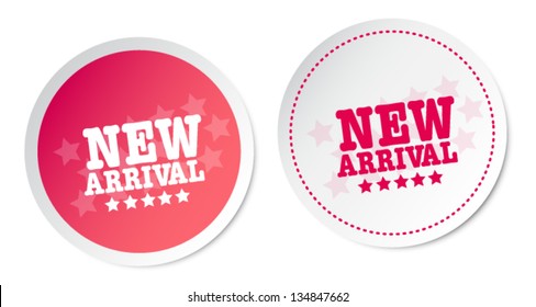 New arrival stickers