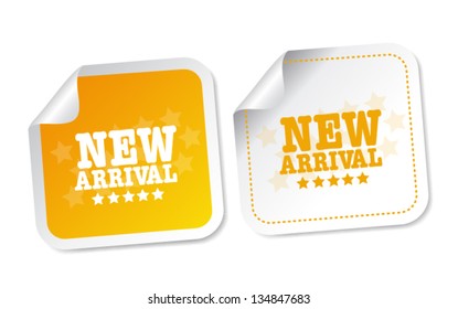 New arrival stickers