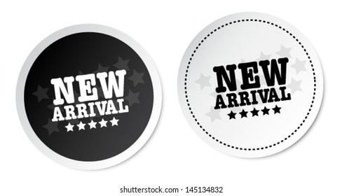 New arrival stickers