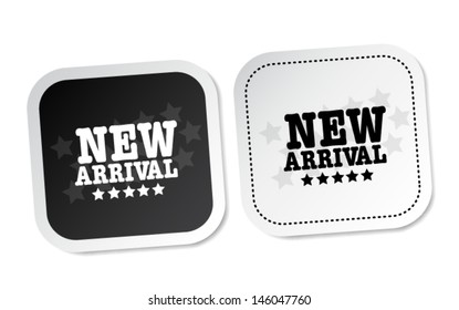 New arrival stickers