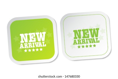 New arrival stickers