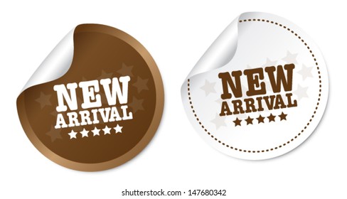 New arrival stickers