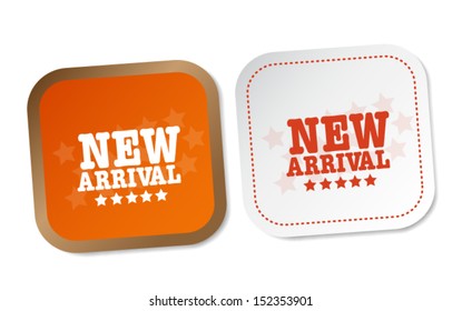 New arrival stickers