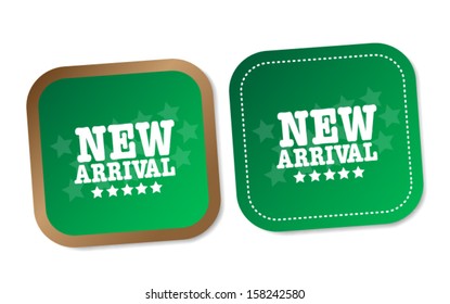 New arrival stickers
