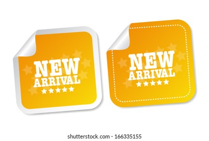 New arrival stickers