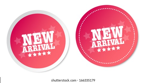 New arrival stickers