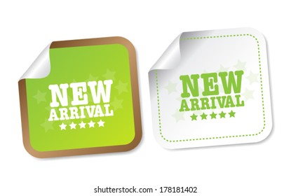 New arrival stickers