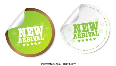 New arrival stickers