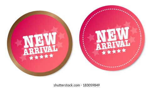 New arrival stickers