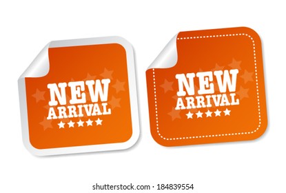 New arrival stickers