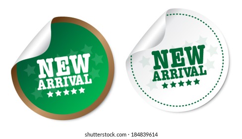 New arrival stickers