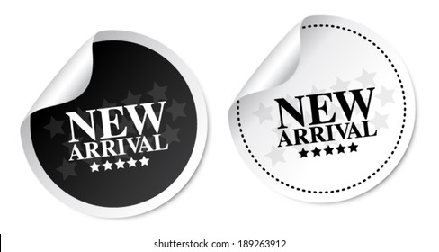 New arrival stickers