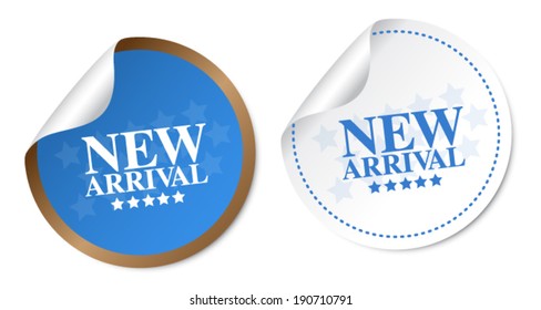 New arrival stickers