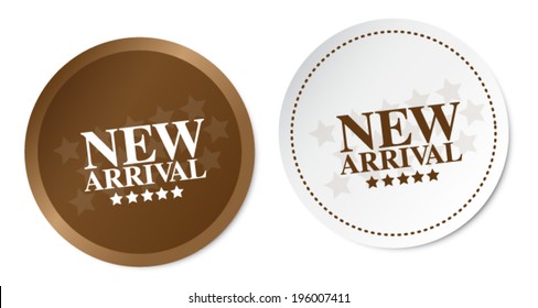 New arrival stickers