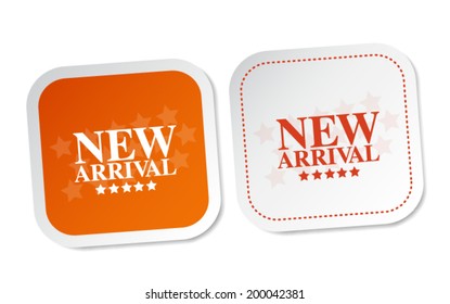 New arrival stickers