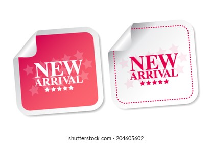 New arrival stickers