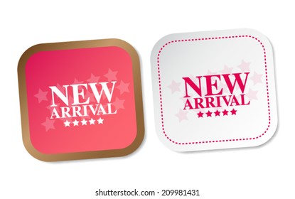 New arrival stickers