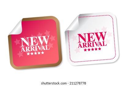 New arrival stickers