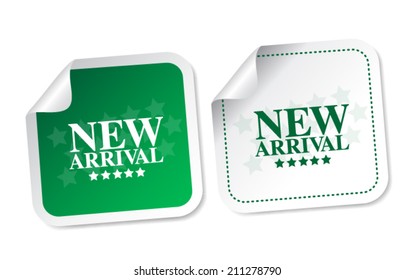 New arrival stickers