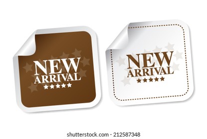 New arrival stickers