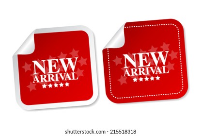 New arrival stickers