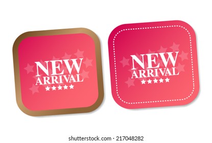 New arrival stickers