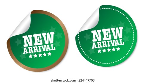 New arrival stickers