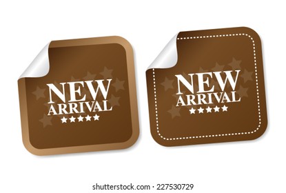 New arrival stickers