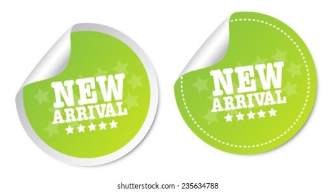 New arrival stickers