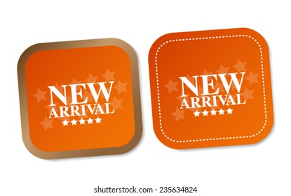 New arrival stickers