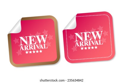 New arrival stickers