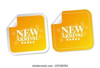 New arrival stickers