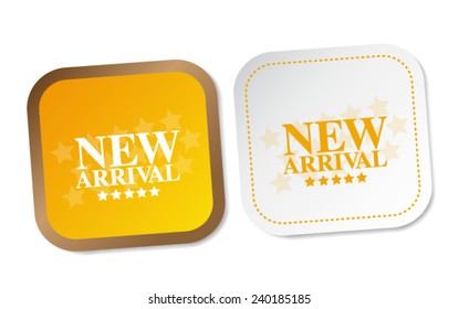 New arrival stickers