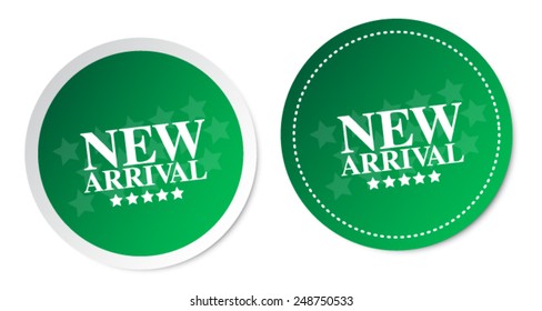 New arrival stickers