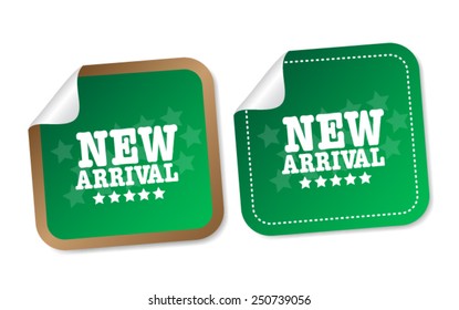 New arrival stickers