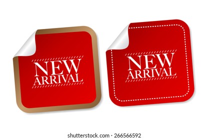 New arrival stickers