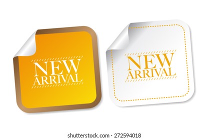New arrival stickers