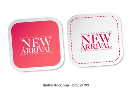 New arrival stickers