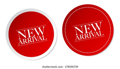 New arrival stickers
