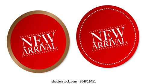 New arrival stickers