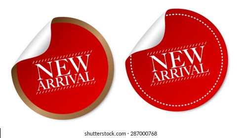 New arrival stickers