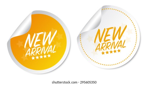 New arrival stickers