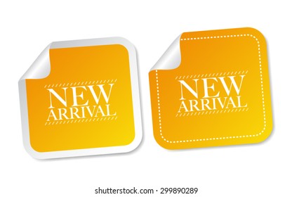 New arrival stickers